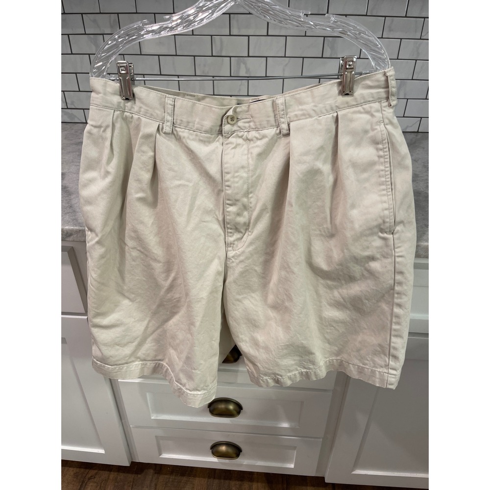 Polo Ralph Lauren Shorts Mens 36 Beige Tyler Short Pleated Chino Cotton